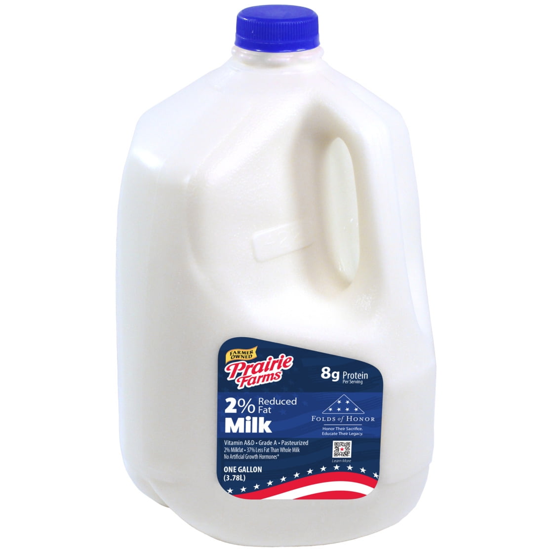 Prairie Farms 2% Reduced Fat Milk, Gallon, 128 Fl Oz