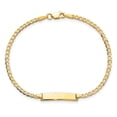thumbnail image 4 of 10k Yellow Gold Bracelet ID Curb 4.07 mm 7 in Flat Link, 4 of 4
