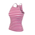 thumbnail image 3 of Made by Olivia Women's Halter Neck Ribbed Tank Top, 3 of 4