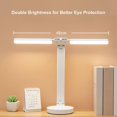 thumbnail image 1 of LED Desk Lamp Double Head Folding Brightness Adjustable Eye Caring Reading Table Light for Dormitory Office, 1 of 5
