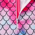 thumbnail image 5 of Gyratedream 2-12 Years Girls Mermaid Long Sleeve Rash Guard UPF 50+ One-Pieces Swimsuit, 5 of 8