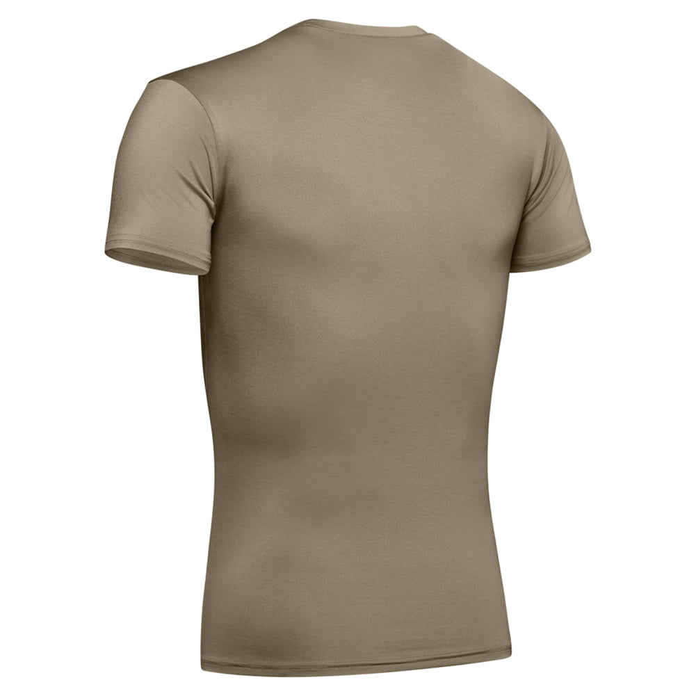 Under Armour Men's T-Shirt UA Tactical HeatGear Compression Active Tee  1216007, Tan, S 
