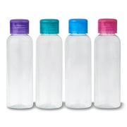 Equate Grab-N-Go Bag of Travel Bottles for Toiletries, Color May Vary, 3 fl oz, 4 Count