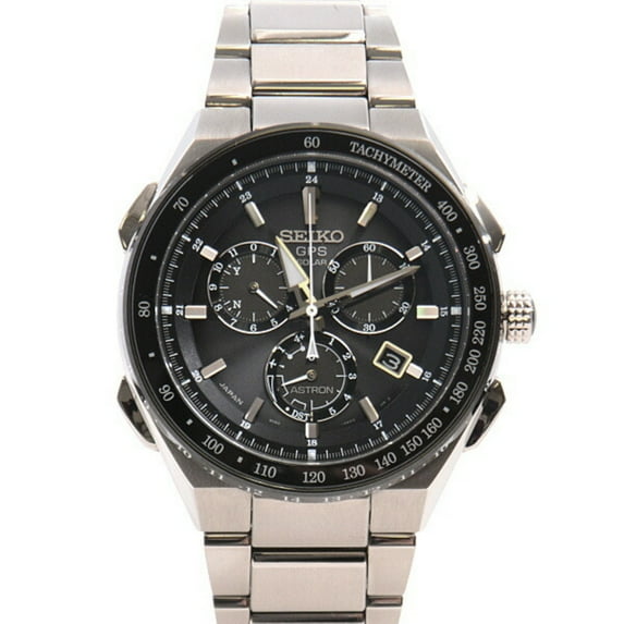 Pre-Owned Seiko Men's Watch SBXB129 Astron Executive Line Solar Radio TI Titanium... (Good)