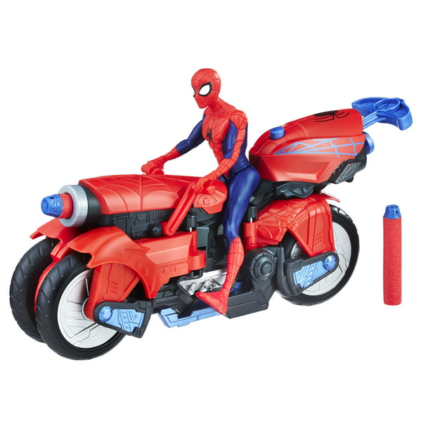 Marvel spider-man 3-in-1 spider cycle with spider-man figure 