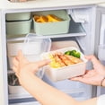 thumbnail image 3 of Youkk Conteneurs de Stockage Empilables - Conserver la Fraîcheur Empilable Organisation Facile Récipient Alimentaire Inodore Vert 3 pcs, 3 of 6
