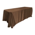 thumbnail image 1 of LA Mantel rectangular de satén nupcial de 90 por 132 pulgadas, marrón LA Linen TCbridal90X132_BrownB22, 1 of 1