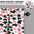 thumbnail image 5 of Rustic farmhouse kitchen curtains set - Cow cows black and white classic vintage country style cartoon cute pattern print design texture animal abstract country-themed art minimalist nature floral art, 5 of 6