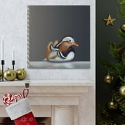 Mandarin Duck Reflection - Canvas
