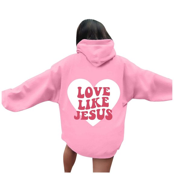 Fsqjgq Hoodie Sweatshirt Fashion Hoodies for Women Fall Clothes for Women Graphic Hoodies for Women Cute Pullover Preppy Sweatshirts Letter Printed Hooded Tops Fall Winter Clothes Fall Fashion Outfit