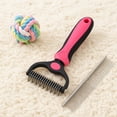 thumbnail image 3 of Luckky Pet Pro Grooming Tool,Double-Sided Dematting Comb & Undercoat Rake,Ergonomic Non-Slip Handle,Extra-Wide Deshedding Brush,Professional Grooming Comb for All Medium to Large Pets, 3 of 7