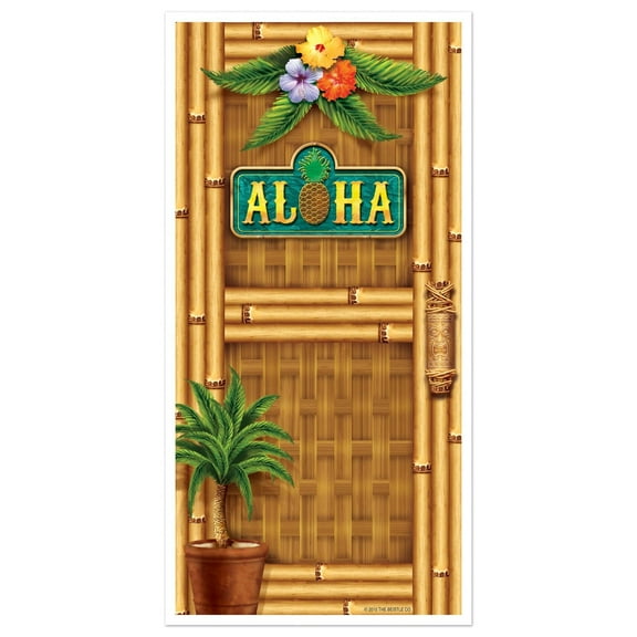 Beistle Aloha Door Cover Luau Curtains (Case of 12)