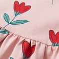 thumbnail image 4 of Robes Petite Fille Dentelle Été Manches Courtes à Étages Évasée Midi Robe Décontractée Vêtement Fille Taille 6-7T, 4 of 6