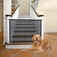 thumbnail image 4 of XIBUFE 2026 New Freestanding Foldable Dog Gate for Puppy Safety - Indoor, Doorway, Stairs Pet Fence Home Use No Drilling Antis Pet Door Fence Isolation Net Staircase Entrance Dog and Cats Protection, 4 of 6