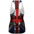 thumbnail image 2 of Guy Fawkes Day Union Jack Distressed British Flag Mask Womens Work Out Tank Top Multi LG, 2 of 2
