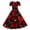 C-Red197, variant on Summer Dresses For Women Casual Crew Neck Heart Printed Short Sleeve Flowy A Line Midi Swing Dress Comfortable Dresses