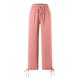 thumbnail image 3 of WILLBEST Pantalones Casuales para Mujer, Cintura Alta, Elásticos, Lisos, Pierna Ancha, Corte Holgado, Estilo Regular para Uso Diario Mediana, 3 of 4