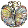 thumbnail image 1 of Papillon Peint & Gecko Art Mural en Métal&44; 24 Po., 1 of 1
