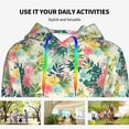 thumbnail image 4 of Sigee Tropical Flowers for Women's Pullover Hoodie Sweatshirts Adult Casual Long Sleeve Sweatshirts ,Sizes S-2XL-XX-Large, 4 of 7