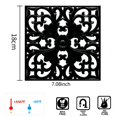thumbnail image 2 of Silicone Trivets Mats-Trivets for Hot Dishes, Table, Countertop, Non-Slip Heat Resistant Modern Kitchen Trivet,Teapot Trivet - Flexible Square Hot Pads for Pots & Pans of 3 Black18cm, 2 of 3