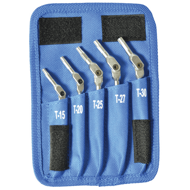 5Pc. HEX PRO PIVOT HEAD TORX WRENCH SET