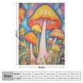 thumbnail image 4 of Nawypu Mushroom Blanke Cozy Soft Throw Blanket for Couch Fuzzy Thick Flannel Blanket Gifts for Mom Daughter Son Grandma Teenager Girls Boys Friends Sister Women, 4 of 6