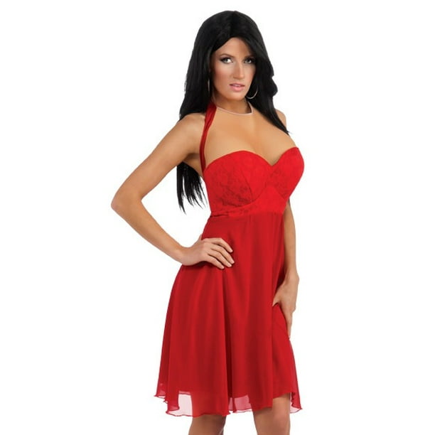 Rubies Jwoww Jersey Shore Sexy J Wow Red Dress Funny Halloween Costume Walmart Com Walmart Com