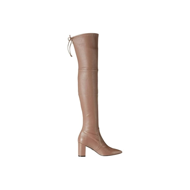 Stuart Weitzman - Stuart Weitzman Lesley 75 Taupe Stretch Nappa - Walmart.com - Walmart.com