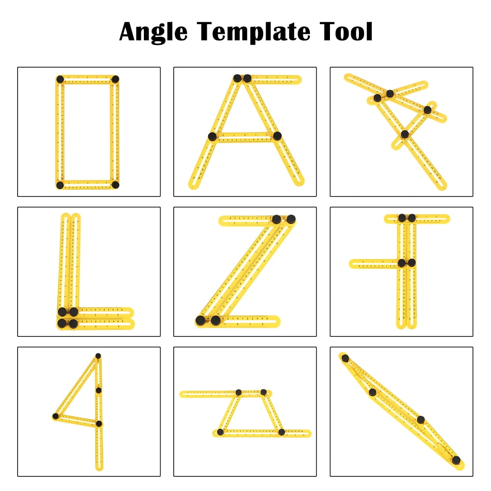 jeobest angleizer template tool multi angle ruler adjustable 4 angle template