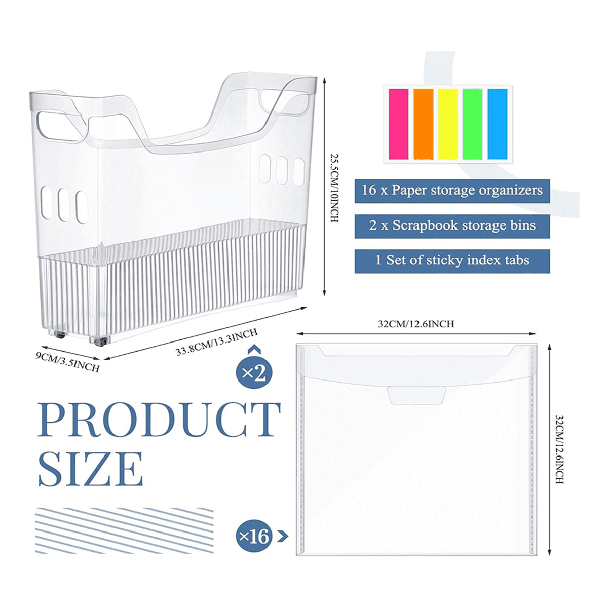 30.48x30.48 cm Storage Box with Labels and 2Scrapbook Paper Storage Craft Paper Organizer Plastic Storage Bins on Wheels