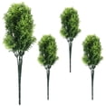 thumbnail image 1 of KAKOWELY 4 piezas de tallos de plantas artificiales para el hogar, decoración de mesa, arreglo floral, modelo de césped artificial, 1 of 5