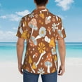 thumbnail image 4 of Disketp Hawaiian Shirts For Men,Floral Hippie Mushrooms Print Mens Casual Short Sleeve Button Down Shirts Beach Shirt, 4 of 7