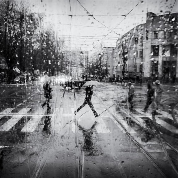 Giant Art 84x84 The Decisive Leap Fine Art Giant Canvas Print in White