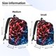 thumbnail image 2 of Balery Red And Blue Lightning Mochila Clásica Impresa Básica para Viaje, Mochila Escolar Resistente al Agua, Mochila de Lona con Correas Ajustables-Small, 2 of 5