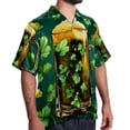 thumbnail image 2 of Saint Patrick's Day Men's Short Sleeve Spread Collar Hawaiian Shirts, Casual Printed Button Down Summer Beach Tops, Unisex Men's Shirts, 2 of 6