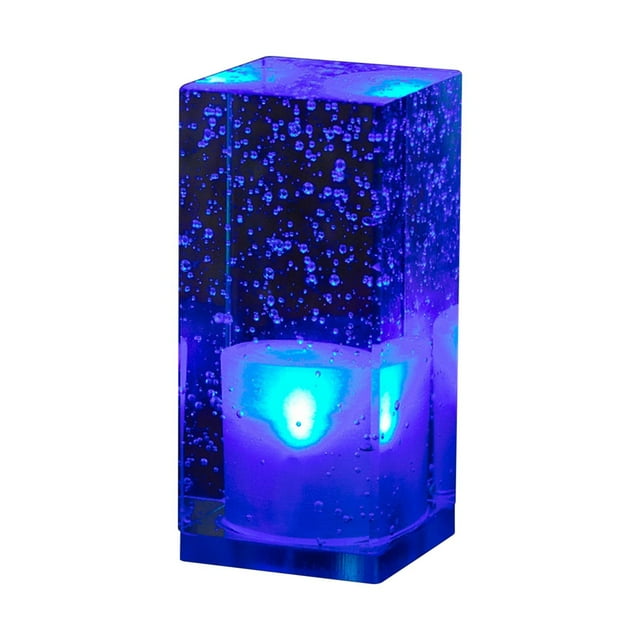 wycnly LED Rechargeable Crystal Bar Desk Lamp Multi-Function Table Night Light Restaurant KTV Bedroom Adjustable Color Portable Wireless Energy Saving Decorative