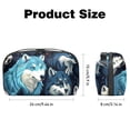 thumbnail image 5 of Wolf Travel Case Oxford Cloth Waterproof Digital Pouch Organizer Case for Travel Leather Cord Organizer - 5.9x9.44x3.14 in, 5 of 6