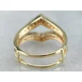 thumbnail image 5 of Forever Jewels 2Ct Round Moissanite Women Ring Guard Enhancer 14K Yellow Gold Plated, 5 of 5