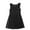 Black, variant on MeetoTime Girls Clothes 3-14 Years Solid Color Round Neck Sleeveless School Performance Pleated Dresses for Girl