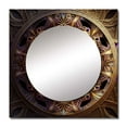 thumbnail image 2 of Designart "Heavenly Mandala In Enigmatic Purple & Blue V" Boho Mandala Square Mirror Wall Decor Traditional - Large Purple Square Bathroom Mirror - Square Printed Wall Mirror Art, 2 of 5