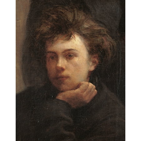 Coin De Table - Table Corner (Coin De Table) From The Left Paul Verlaine Stretched Canvas - (18 x 24)