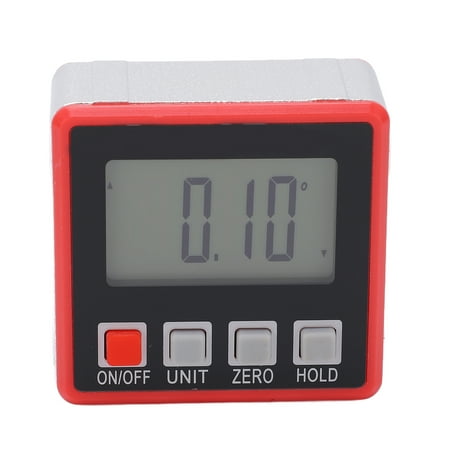 

2024 Electronic LED Digital Protractor 4x90° Inclinometer Portable Angle Finder Gauge for Building Construction