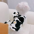 thumbnail image 2 of Small Dog Harness Vest with Leash Set, Cow Print Dog Overalls, Soft Pet Shirt for Cats Puppy Small Dogs XS, 2 of 7