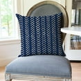 thumbnail image 4 of Blue Mudcloth Throw Pillow Covers 18x18 Inch Set of 2 Indigo Modern Boho Herringbone Chevron Outdoor Decorations Decorative Throw Pillows Cases Cushion Covers for Home Room Couch Decor, 4 of 6