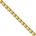 thumbnail image 2 of 14K Solid Yellow Gold 1.3mm Box Link Chain Necklace, 2 of 4