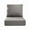 Gray, variant on 24" x 22" x 6" Outdoor Seat and Back Cushion, Pack of 2, Replacement Furniture Cushions Deep Seating for Patio Sofas Chairs, Blue