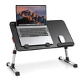 thumbnail image 1 of SAIJI Adjustable Laptop Stand, Portable Lap Desk with Foldable Legs, Notebook Standing Breakfast Tray Reading Desk for Sofa Couch, 1 of 6