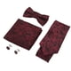 thumbnail image 1 of Conjunto de corbata para hombre clásico elegante exquisita textura corbata kit pañuelo pajarita gemelos para bodas, 1 of 8