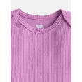 thumbnail image 2 of Wonder Nation Baby Girls Bodysuit with Long Sleeves, Sizes 0-24 Months, 2 of 3