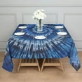 thumbnail image 3 of Colorful Tie Dye Pattern Square Tablecloth,Waterproof Square Table Cover,Wipeable Spillproof Washable Table Cover for Home Kitchen Party Decor 60"x60"(152x152cm), 3 of 6